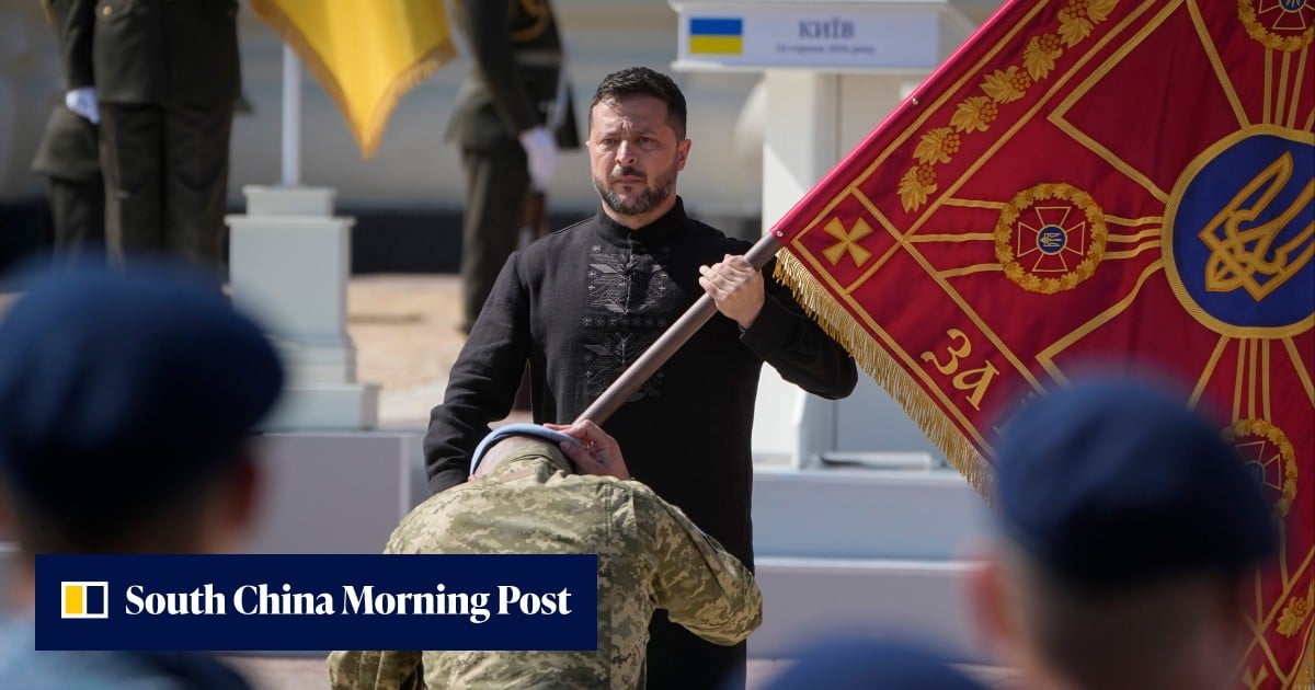 Ukraine wants peace but won’t ‘simply surrender’, Zelensky says on Independence Day
