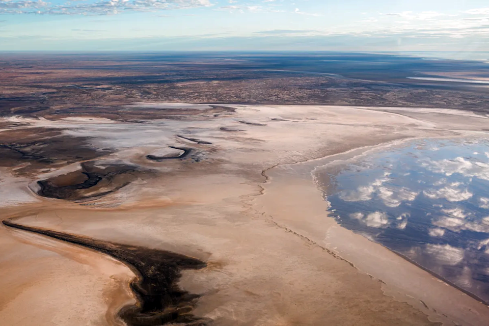 Kati Thanda-Lake Eyre is filling up for just the fourth time in the past 160 years, creating one of the country’s rarest ecological and tourism events. Source: SA government

