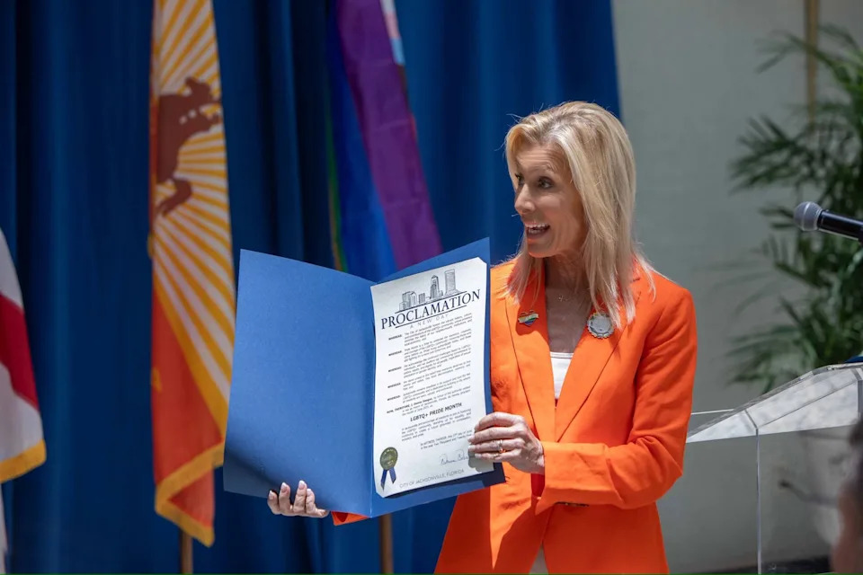 Jacksonville Mayor Donna Deegan issues a proclamation recognizing LGBTQ+ Pride Month
