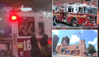 Firefighters filmed giving ride to selfie-shooting ladies