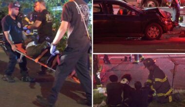 Scooter passenger clinging to life after NYC crash