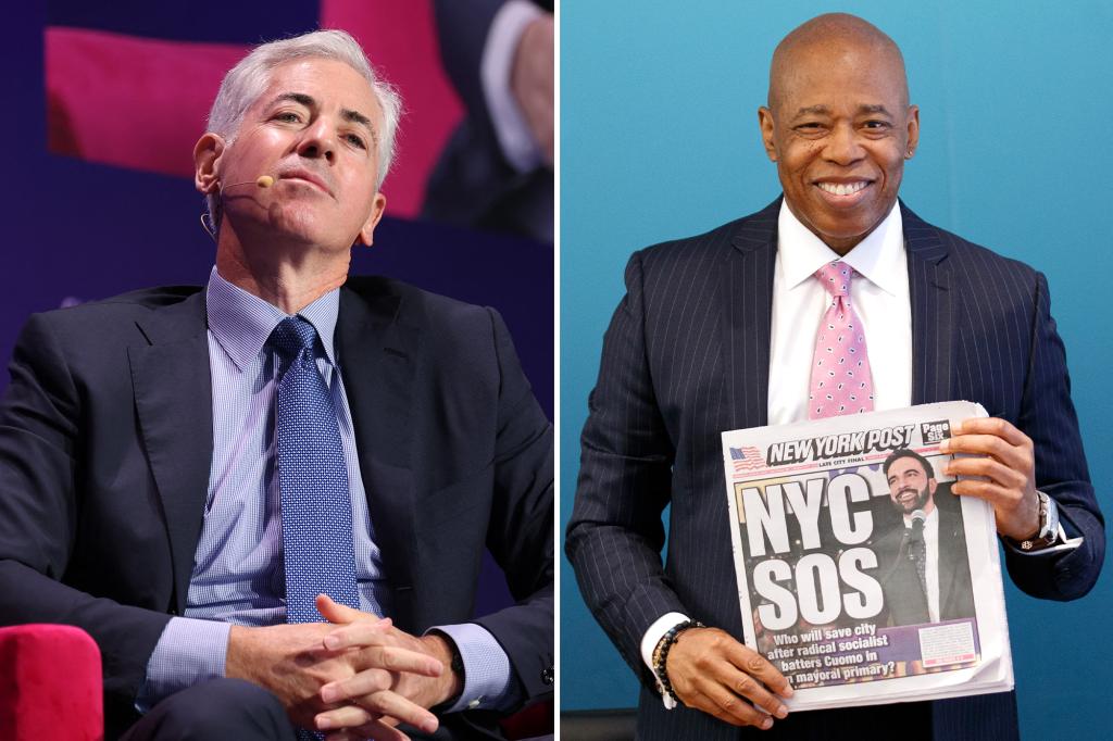 Bill Ackman to back NYC Mayor Eric Adams' reelection bid: source