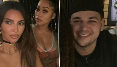 Rob Kardashian steals the show in rare photo alongside Kim and La La Anthony