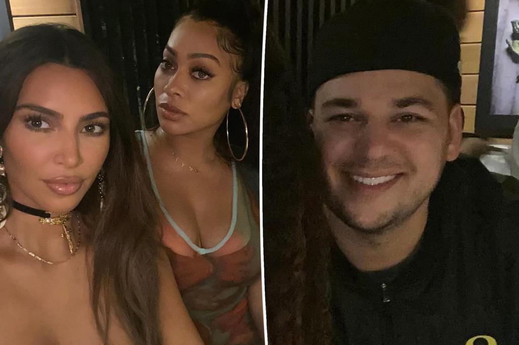 Rob Kardashian steals the show in rare photo alongside Kim and La La Anthony