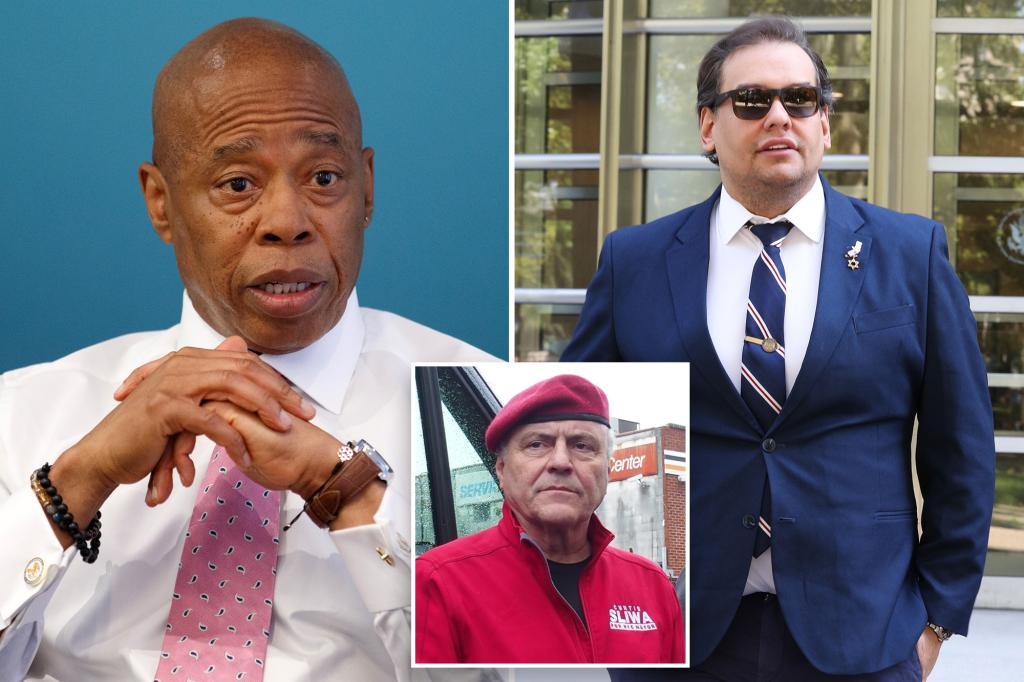 Disgraced ex-Rep. George Santos backs Eric Adams for NYC mayor