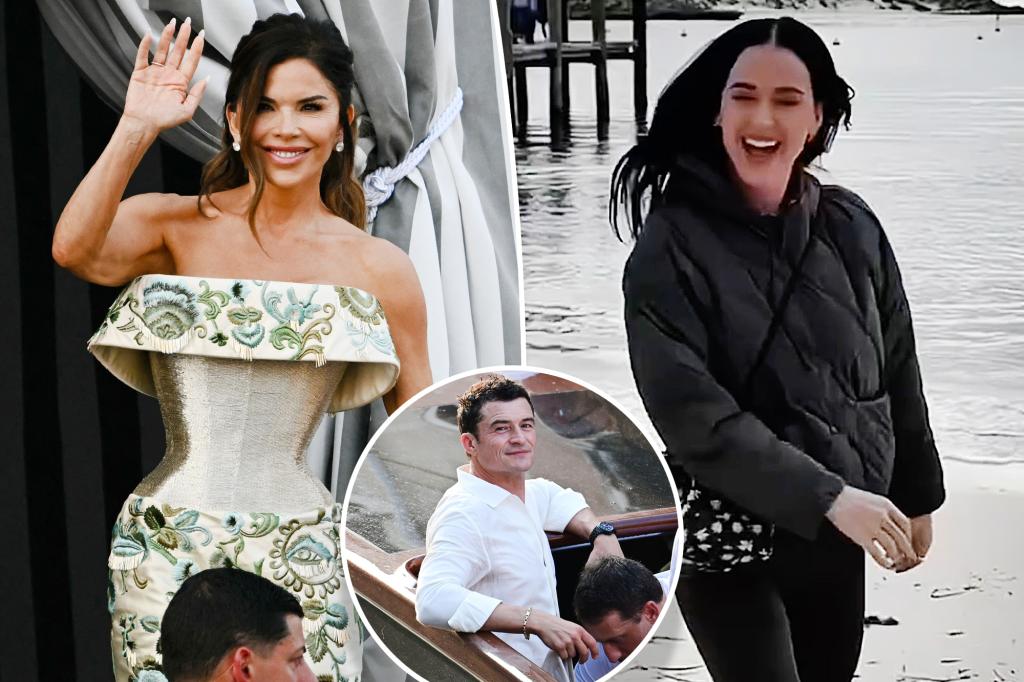 Lauren Sánchez sends Katy Perry love as Orlando Bloom attends Jeff Bezos' wedding solo