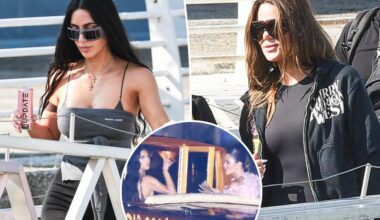 Kim and Khloé Kardashian spotted leaving Venice after Jeff Bezos, Lauren Sánchez's $50M wedding