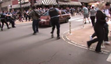 Deirdre Kemp charged with driving through large anti-ICE crowd at Chicago protest near Wabash and Monroe in the Loop: police