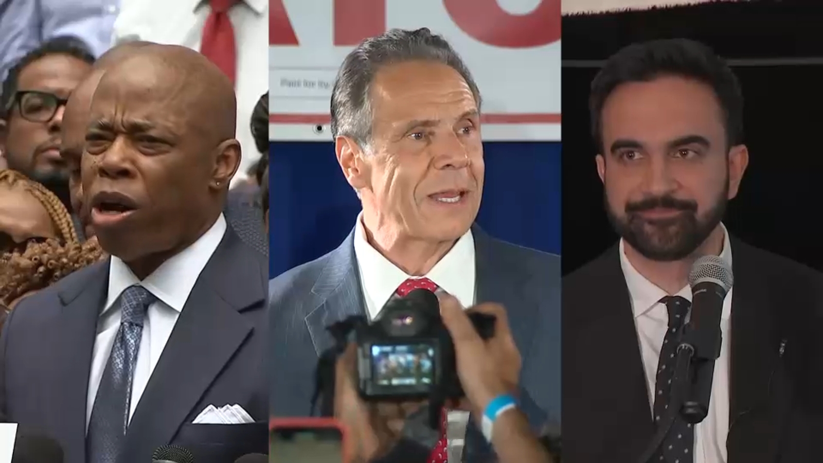 NYC mayor: Andrew Cuomo to stay in race despite Zohran Mamdani primary win, Eric Adams launches reelection campaign