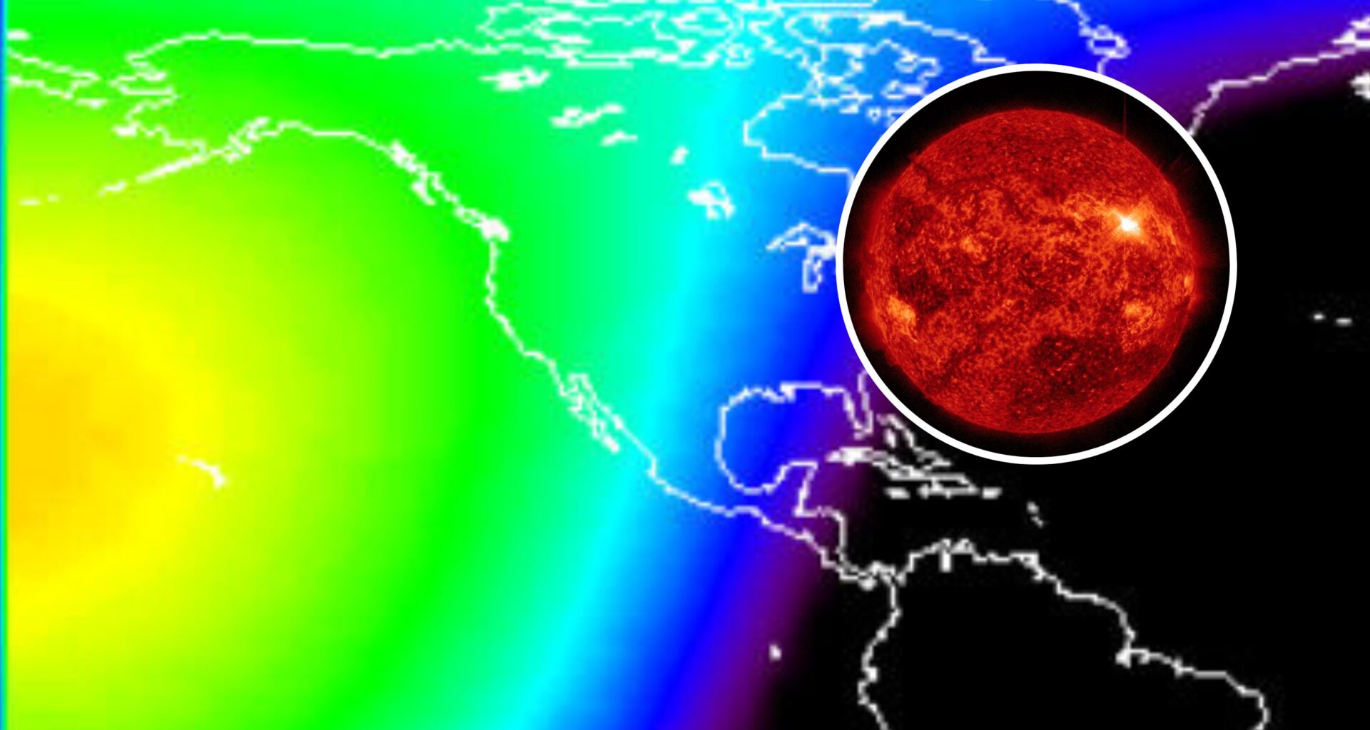 Solar flare causes blackout in U.S.