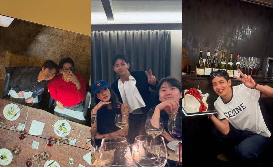 BTS's V (Kim Taehyung) drops photos from his military discharge party