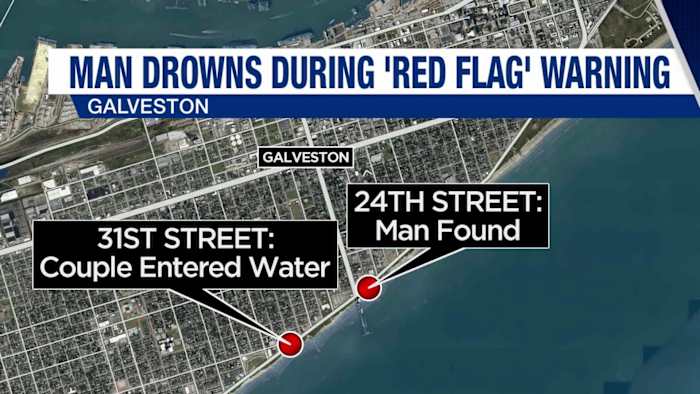 Houston man dies after being pulled from water in Galveston