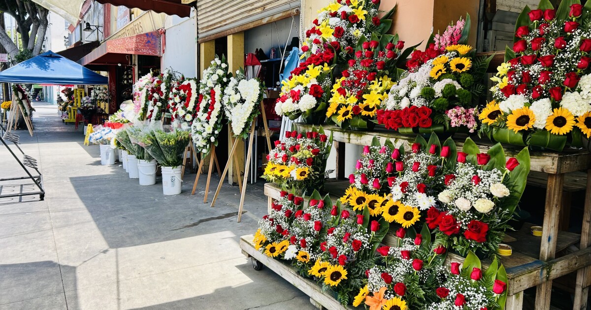 Street corner flower sellers are staying home. It’s a disaster for LA’s wholesale flower market