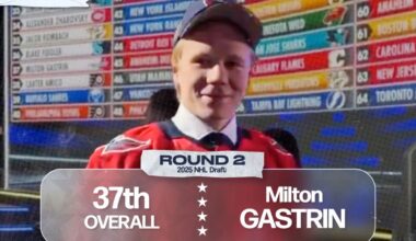 Washington Capitals select Swedish center Milton Gastrin in second round of 2025 NHL Draft