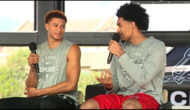 San Antonio Spurs introduce 2025 NBA Draft selections, Dylan Harper and Carter Bryant