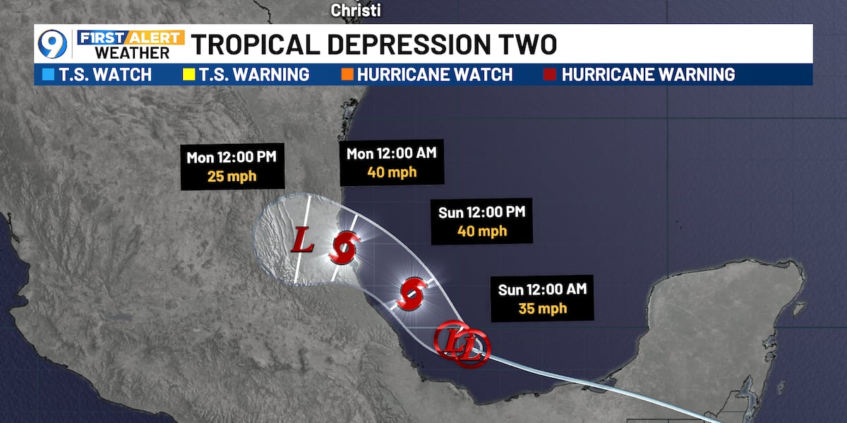 New tropical depression forms in the Gulf