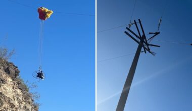 Paraglider safe after crashing into power pole in Phoenix
