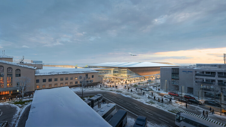 Zaha Hadid Architects Wins Competition for New Arrivals Terminal at Vilnius Airport, Lithuania - Image 3 of 8