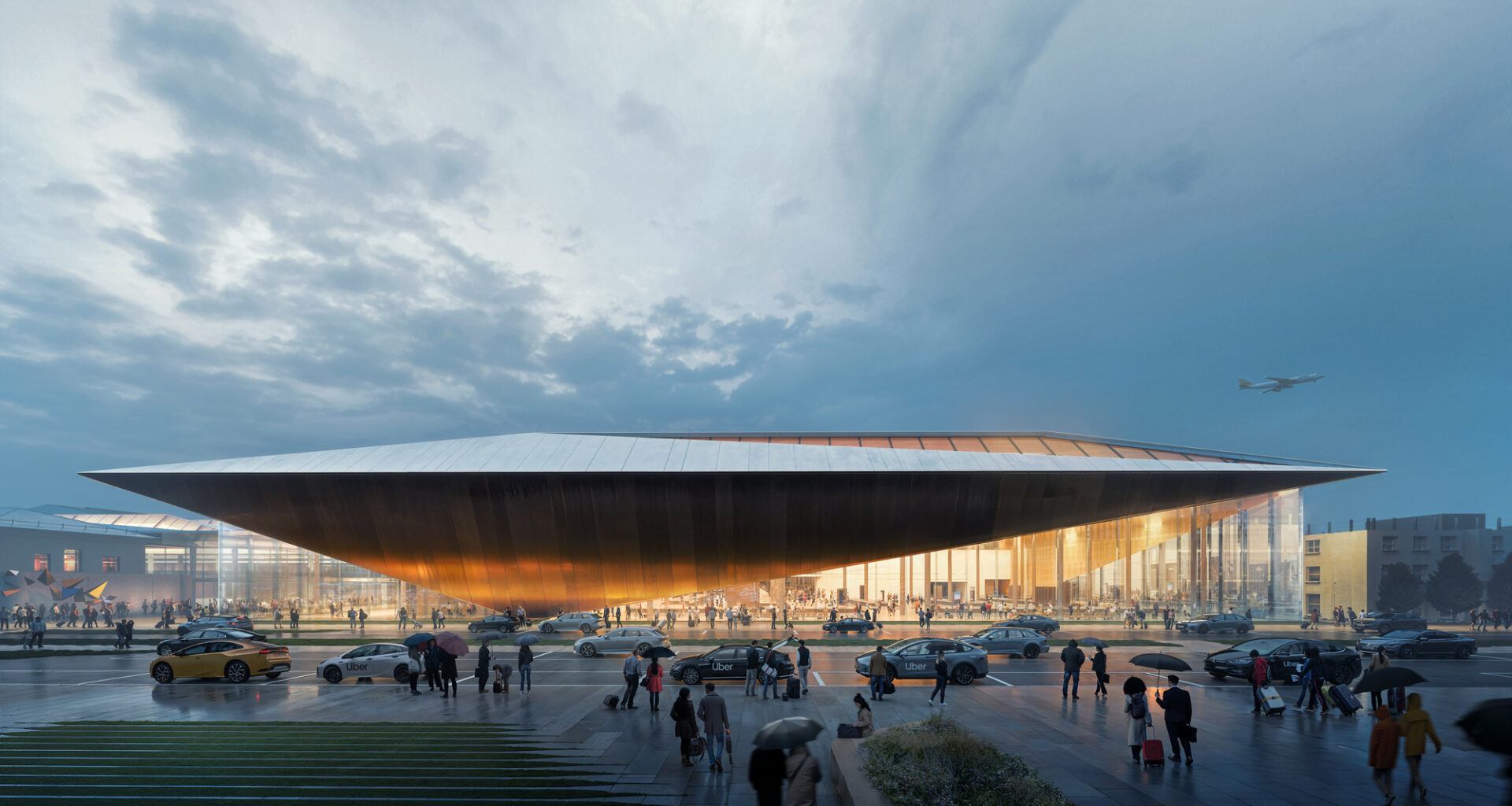 Zaha Hadid Architects Wins Competition for New Arrivals Terminal at Vilnius Airport, Lithuania