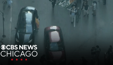 Woman charged with driving through crowd of protesters in downtown Chicago