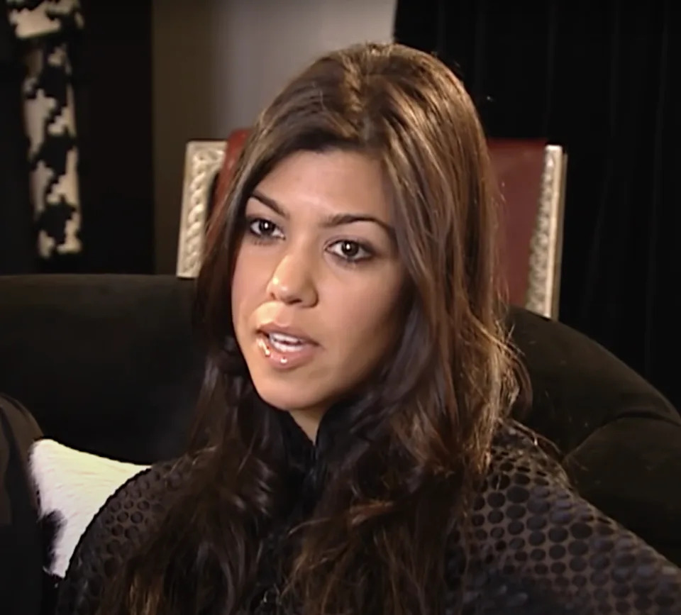 Closeup of Kourtney Kardashian Barker