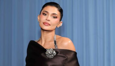 Kylie Jenner’s Daring Bubblegum Pink Minidress Plunges to Her Stomach