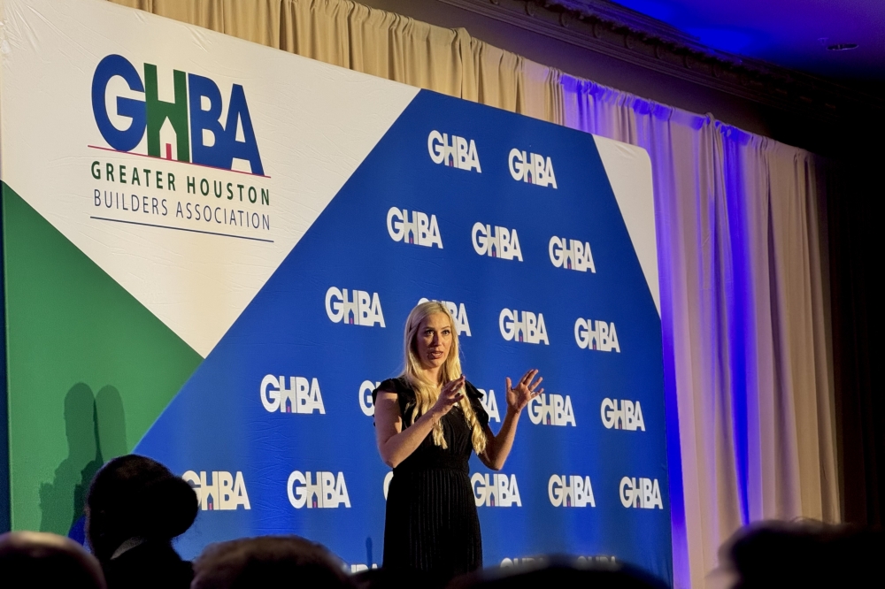 During a June 17 Greater Houston Builders Association luncheon, Zonda Chief Economist Ali Wolf said Houston’s housing market is stabilizing after a period of volatility. (Nichaela Shaheen/Community Impact)