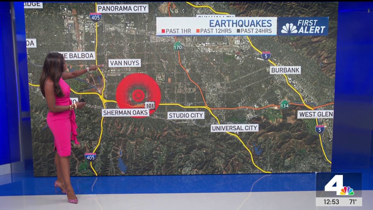 Did you feel it? Small quake hits Sherman Oaks – NBC Los Angeles