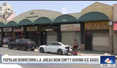 LA’s Santee Alley, Grand Central Market are unusually quiet – NBC Los Angeles