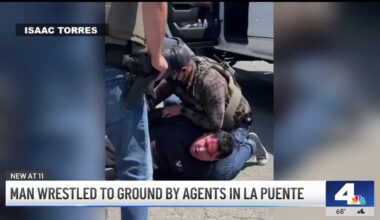 Federal agents wrestle man to the ground in La Puente – NBC Los Angeles