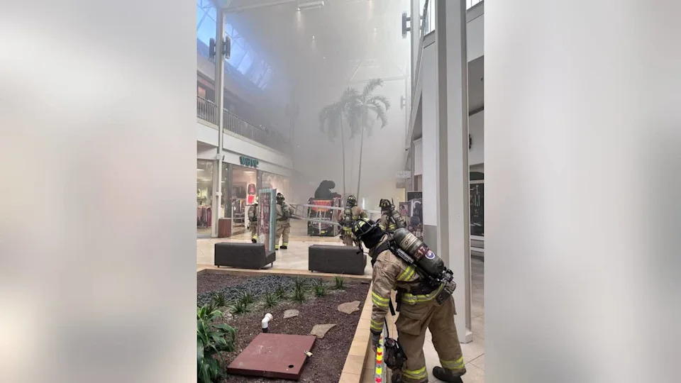 <div>Hulen Mall fire Credit: Fort Worth Fire Department</div>