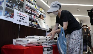 Price of rice in Japan falls below ¥4,000 per 5 kilograms