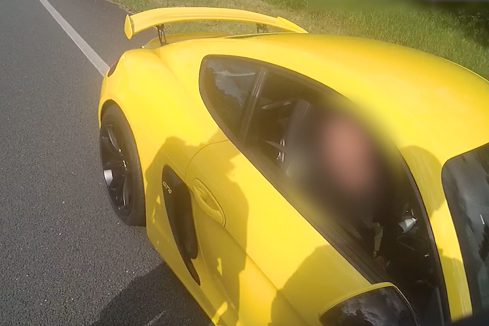 The 56-year-old male Porsche driver was issued with fine of $1,854. Source: Queensland Police