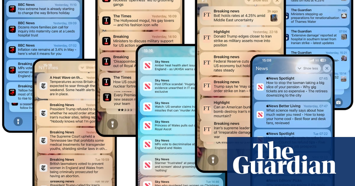 Rise in ‘alert fatigue’ risks phone users disabling news notifications, study finds | Media business