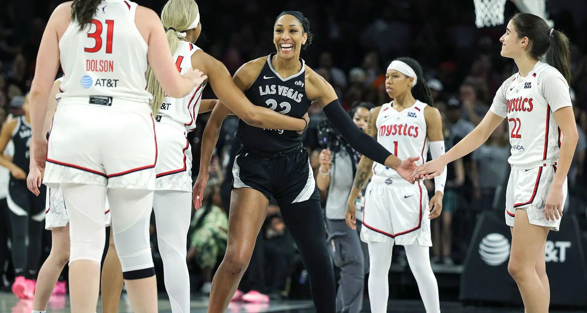 Washington Mystics v Las Vegas Aces - Source: Getty