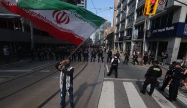 ‘Canadians do not want to see escalations’: Hundreds gather in downtown Toronto to protest war between Israel and Iran - Toronto Star