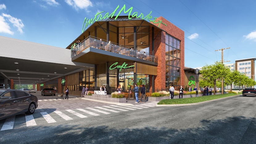 Preliminary drawing of planned Central Market in Uptown.