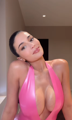 Instagram/Kylie Jenner Jenner was promoting her new line of lip kits