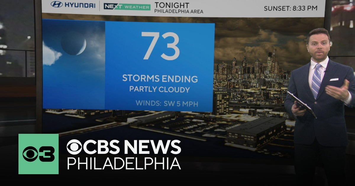 Sunny Sunday morning in Philadelphia, hot and humid weather returns later in the week