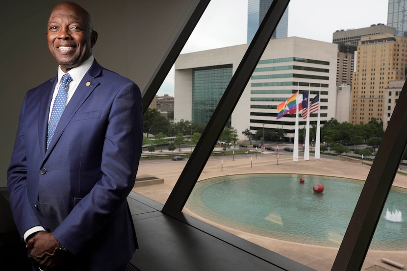 Mayor Pro Tem Tennell Atkins photographed in his office at City Hall on Tuesday, June 10,...