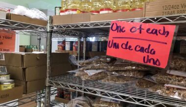The ECHOS pantry does not require people to give out any sensitive personal information to access food.