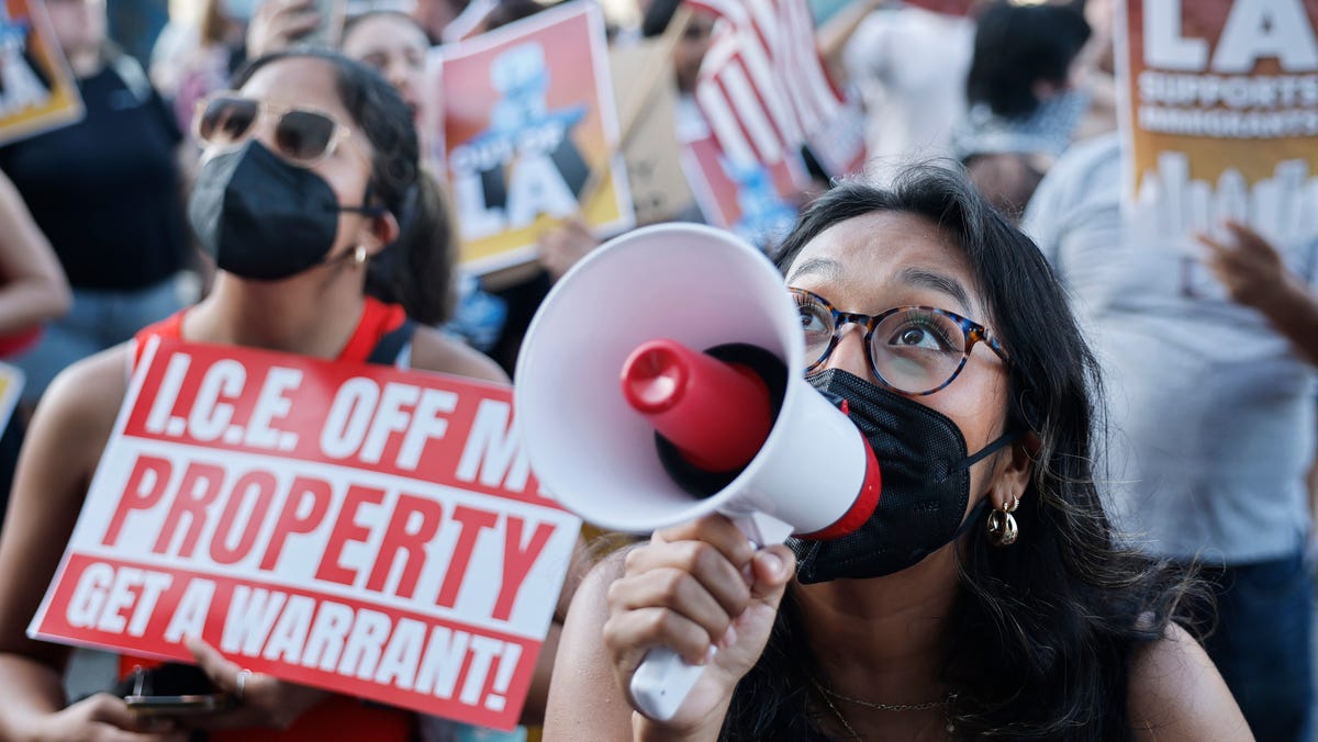 Don't believe Trump's lies: The only brutality in LA is ICE