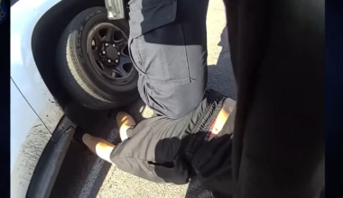 Footage shows armed robbery suspect hit by Phoenix police vehicle