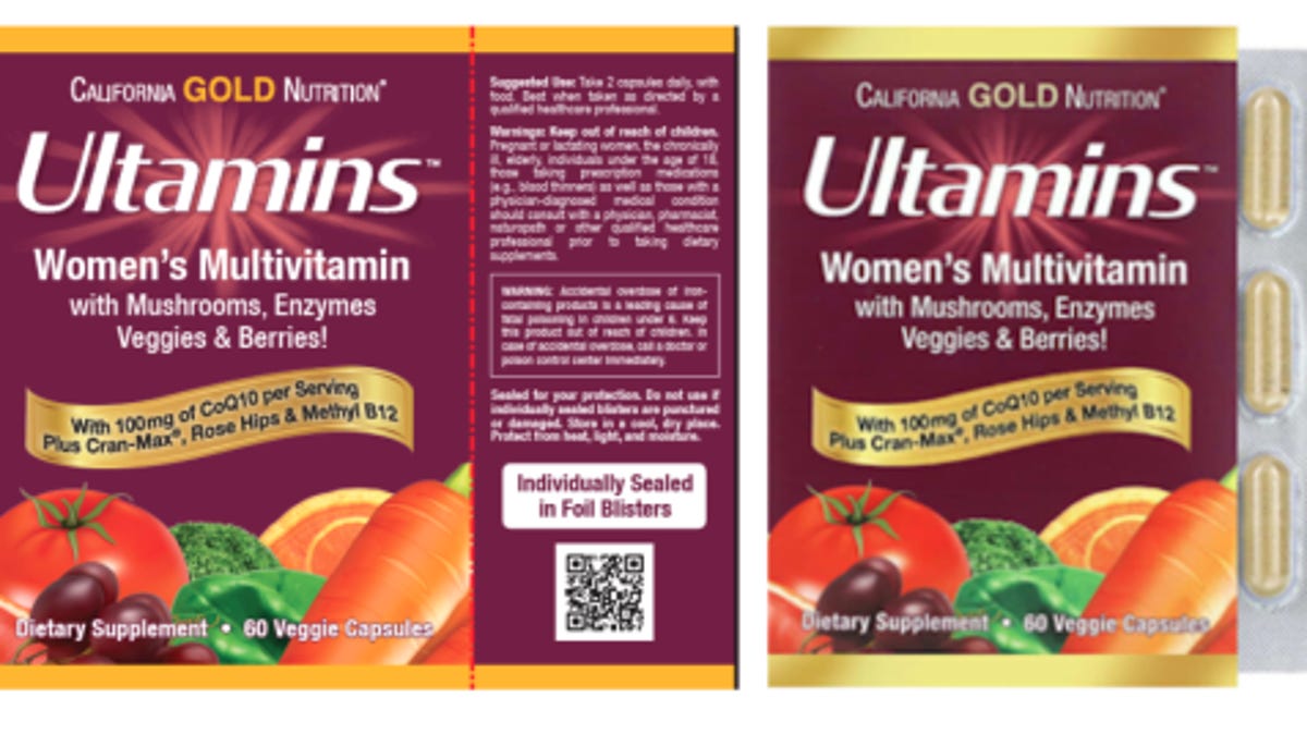 About 60K women's and prenatal multivitamins recalled