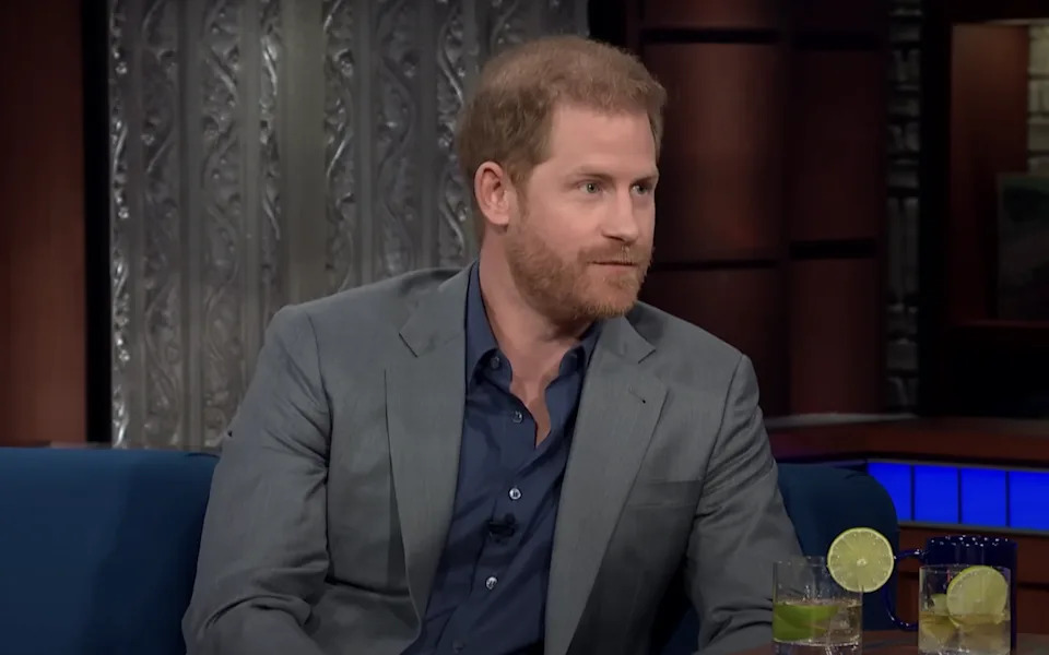 Closeup of Prince Harry
