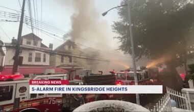 3 firefighters injured, 1 critically, in Kingsbridge Heights fire; EMS worker also hurt