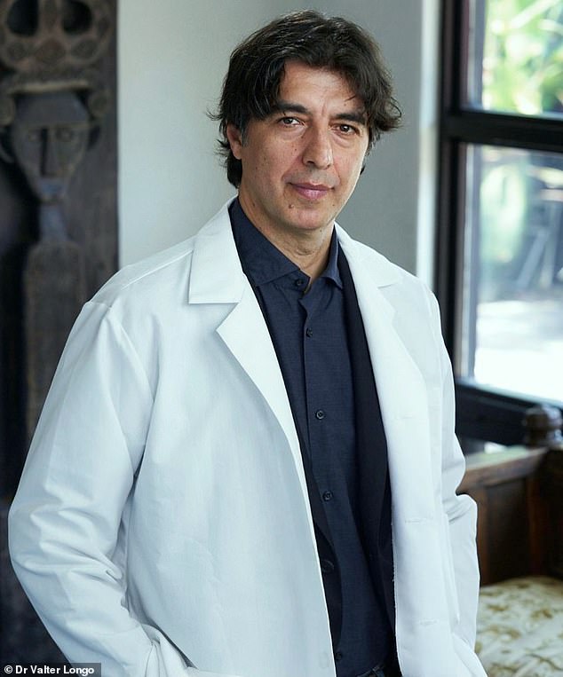 Dr Valter Longo, pictured, is the director of the Longevity Institute at the University of Southern California