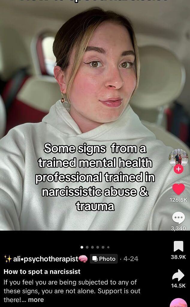 A UK psychotherapist has revealed ten key ways to spot a narcissist, in a viral TikTok that has been viewed more than 2.7million times