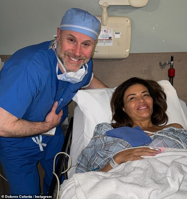 She also posted photos and video of herself in her bed and gown, including one apparently post-op snap of herself grinning beside her electrophysiologist