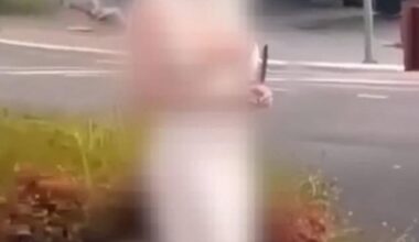 The woman was spotted standing on the Port Lincoln war memorial wearing a white veil just weeks before the alleged crime